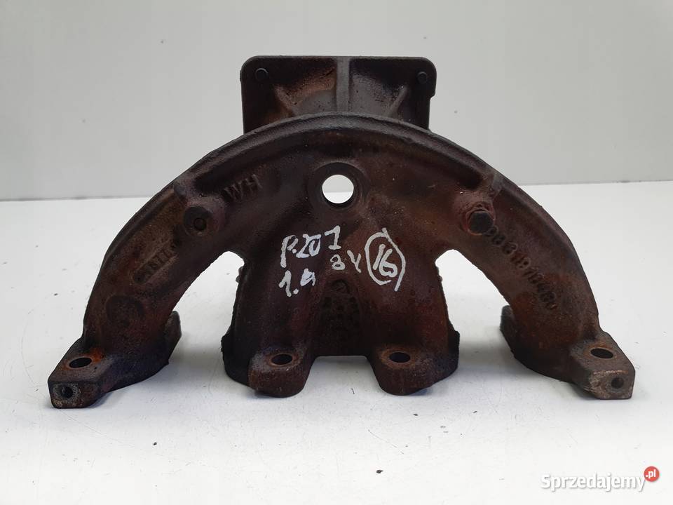 Peugeot 207 14 8V KOLEKTOR WYDECHOWY Rudka