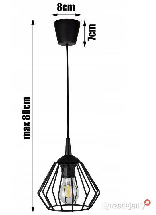 LAMPA WISZĄCA DIAMENT LOFT RETRO Czarna Polska podlaskie Choroszcz sprzedam