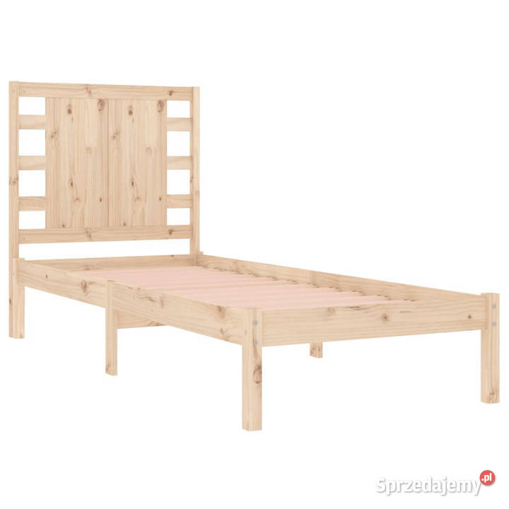 Rama łóżka lite drewno pojedyncza 90x190 Łóżka