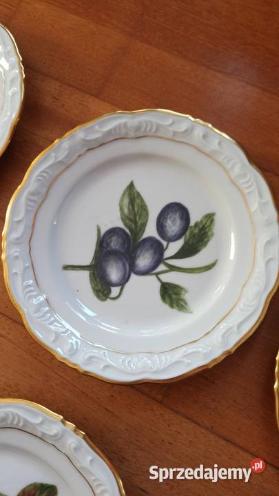Przepiękne ręcznie malowane owoce na białej Gdańsk sprzedam