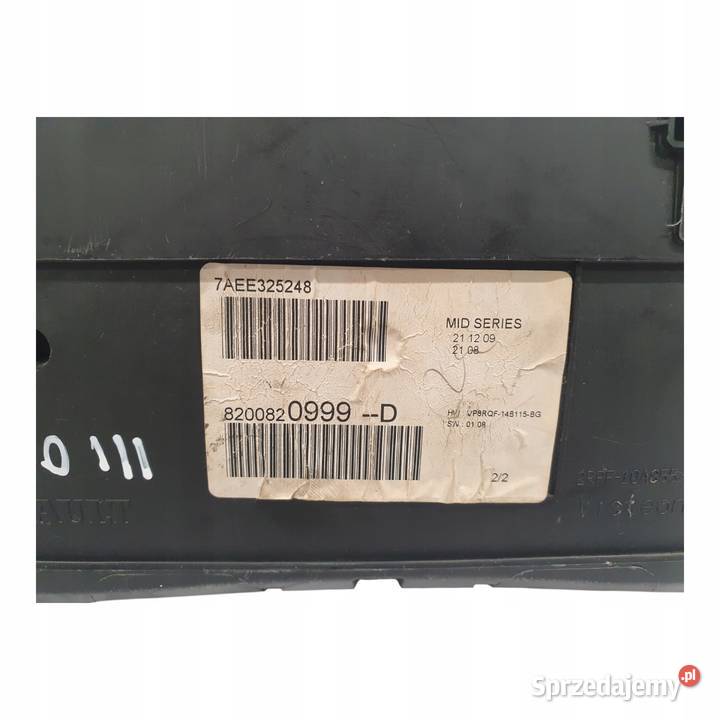 LICZNIK ZEGARY 8200820999D Renault Clio III 12 Chełm