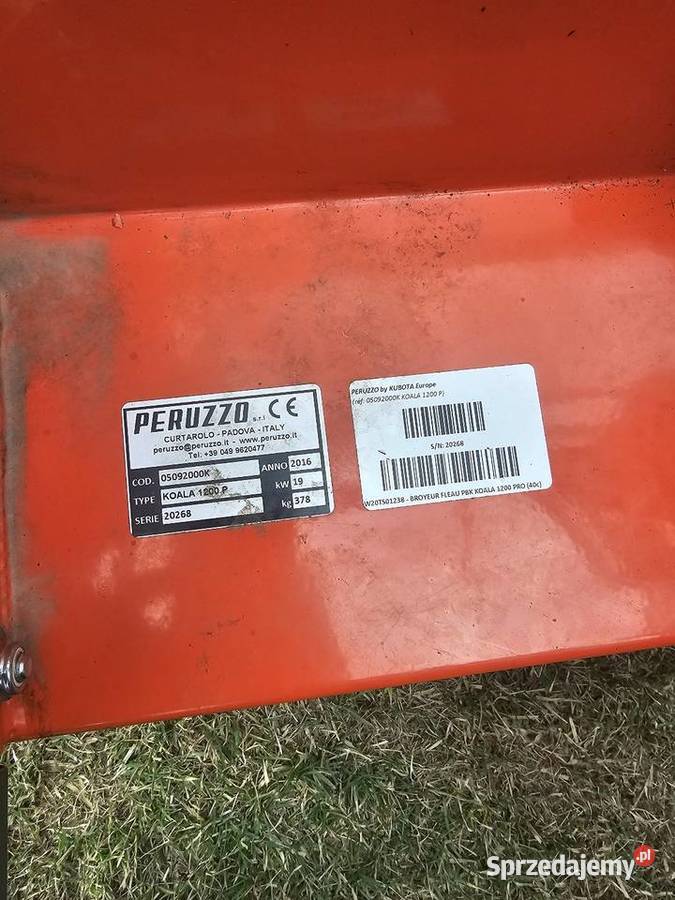 Wertykulator kosiarka zbieracz peruzzo 1200 Sosnowa sprzedam