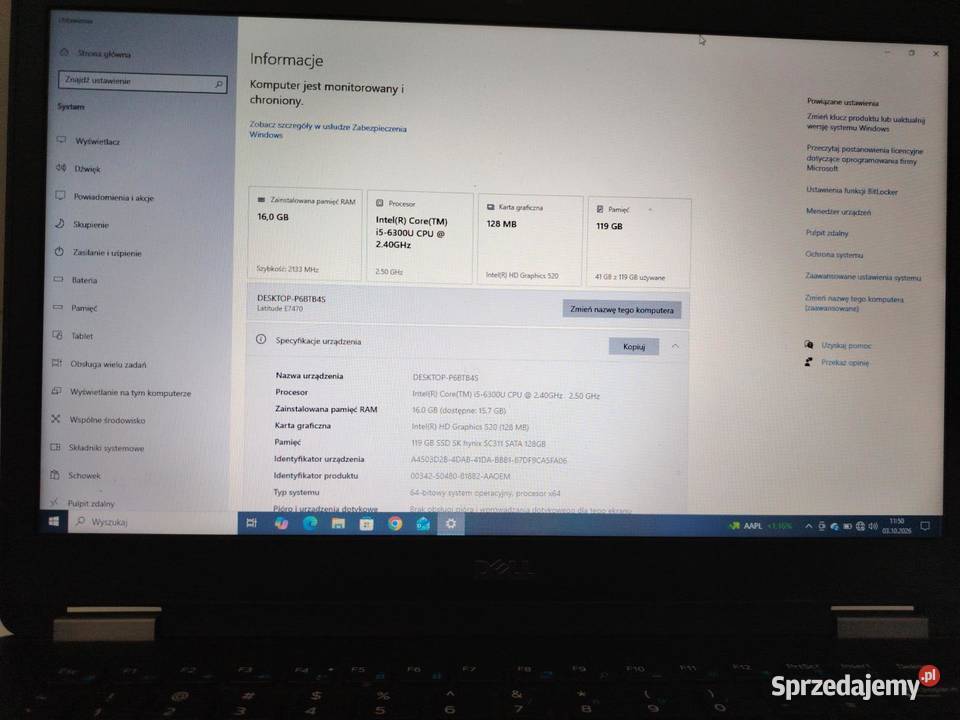Laptop Dell latitude E7470 Warszawa
