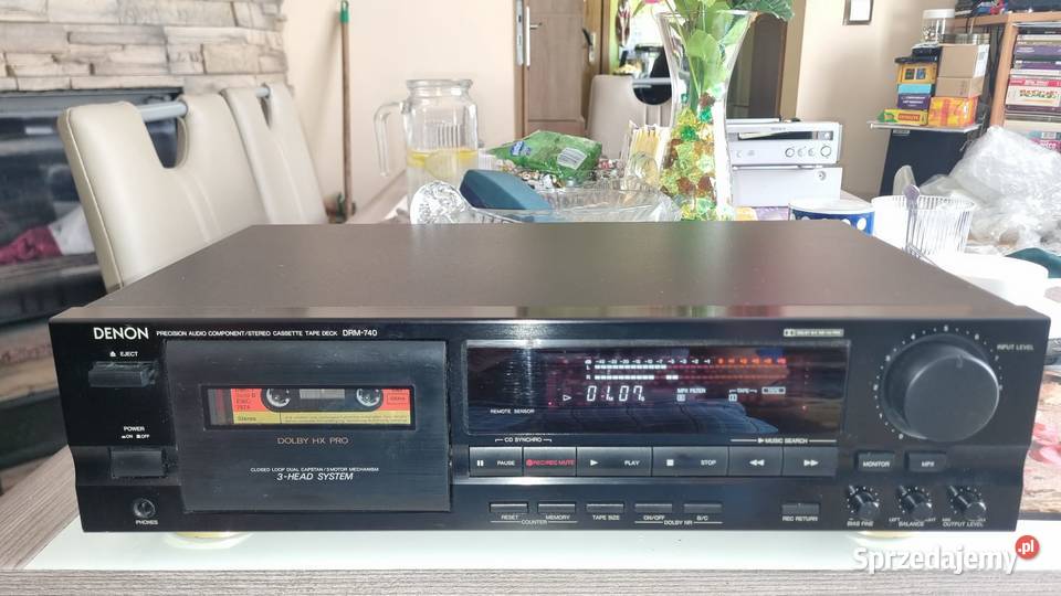 Magnetofon Denon DRM740 3Head Dolby B C MPX Warta sprzedam
