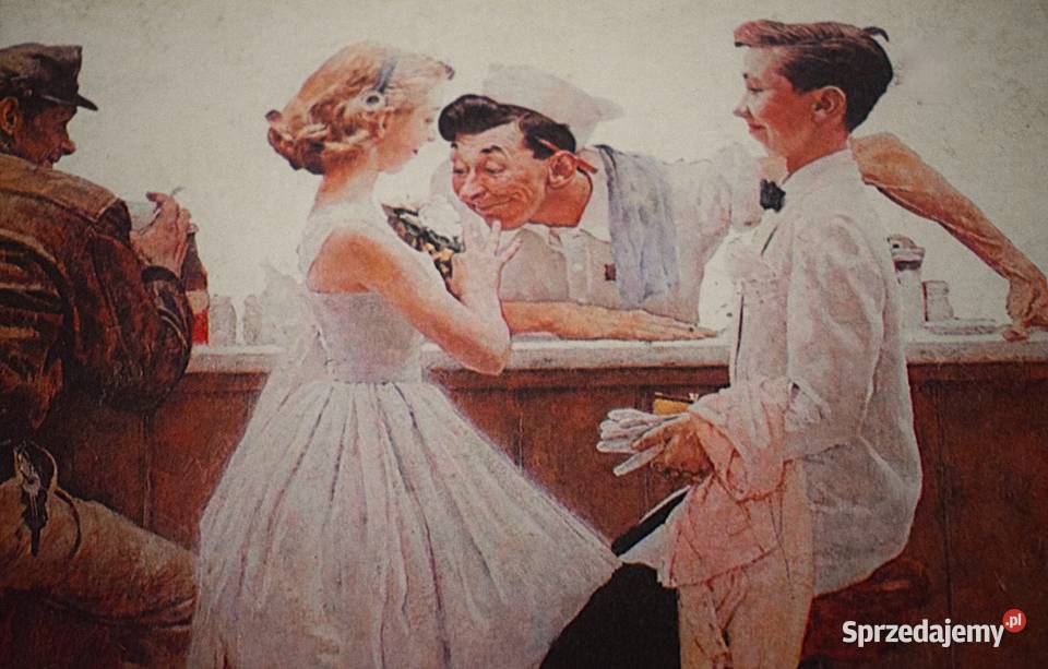 balu Norman Rockwell 1951 USA mała reprodukcja Chełmno