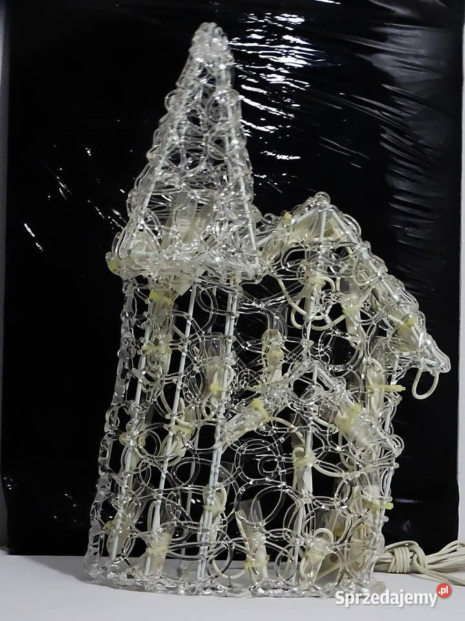 Figura świetlna Kościół dekoracja świąteczna LED Biłgoraj