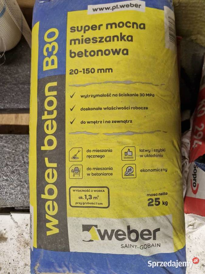 Beton Weber B30 super mocny Pozostałe mazowieckie Warszawa