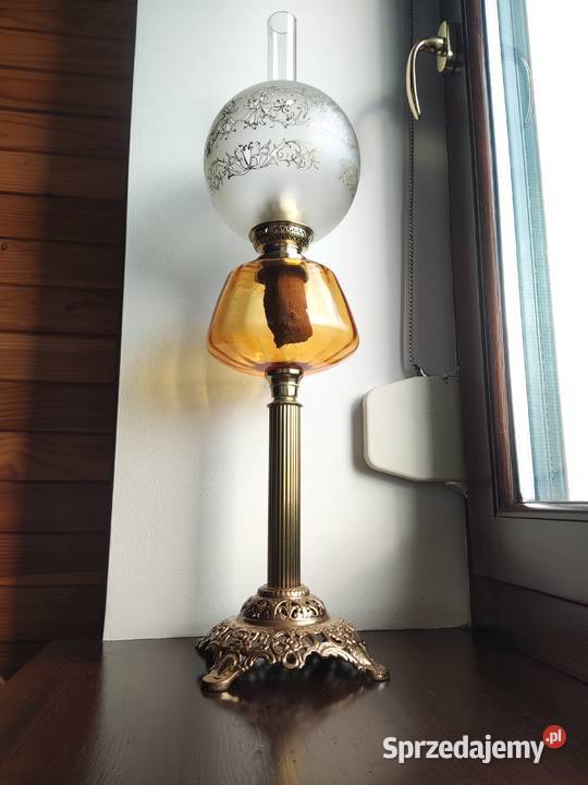 Stara francuska lampa naftowa 663 XIX wiek