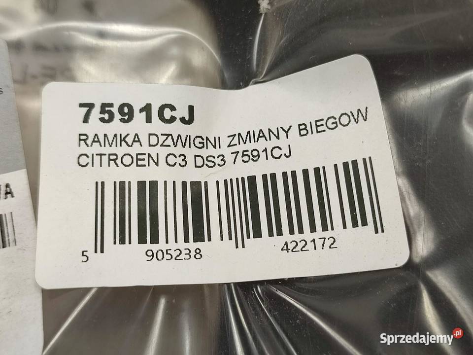 RAMKA DŹWIGNI ZMIANY BIEGÓW CITROEN C3 II 2009 Gałki i mieszki lubelskie