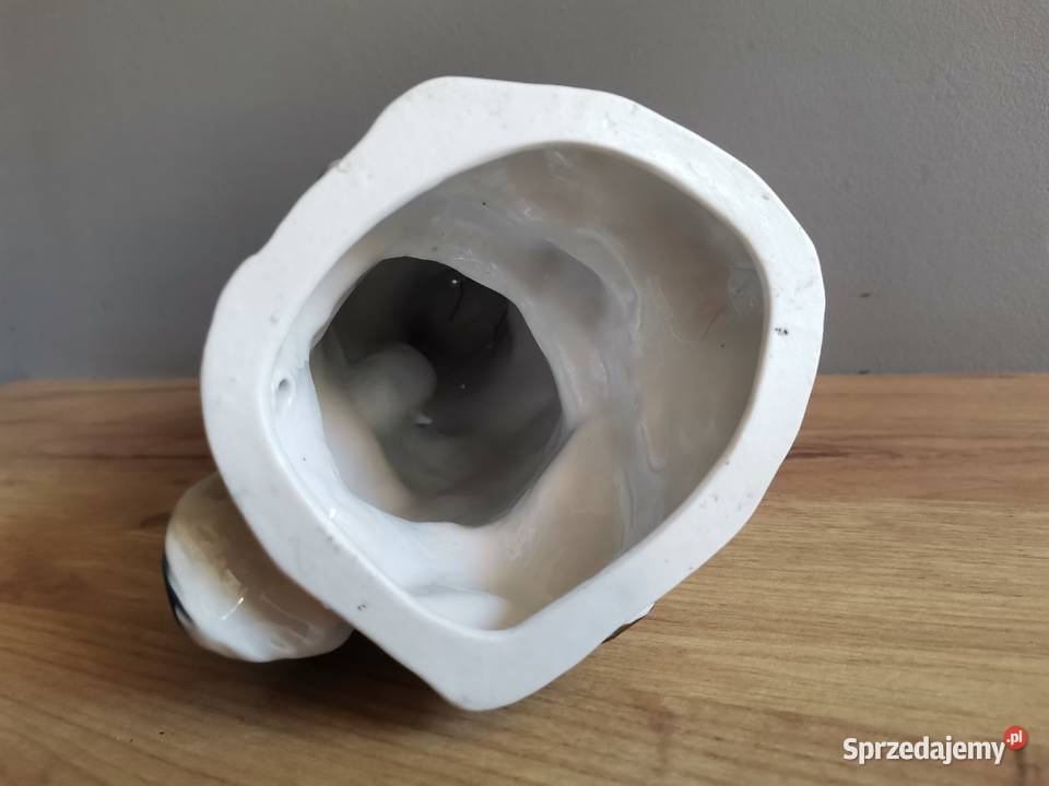 Stara figurka lampka Papuga Steatyt Katowice Porcelana i szkło śląskie Siemianowice Śląskie