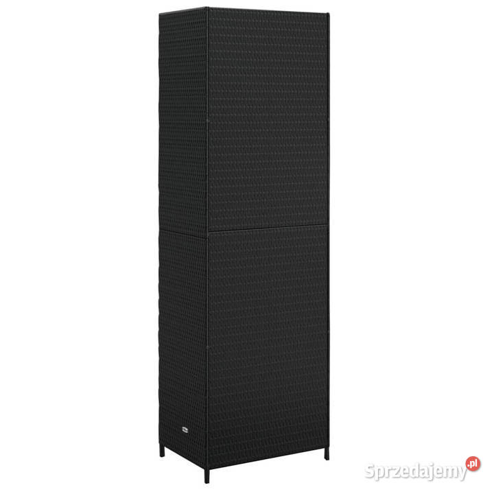 Szafka ogrodowa czarna 59x40x180 rattan PE Warszawa