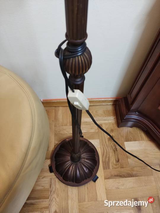 stara lampa podłogowa 3 ramiona lubuskie