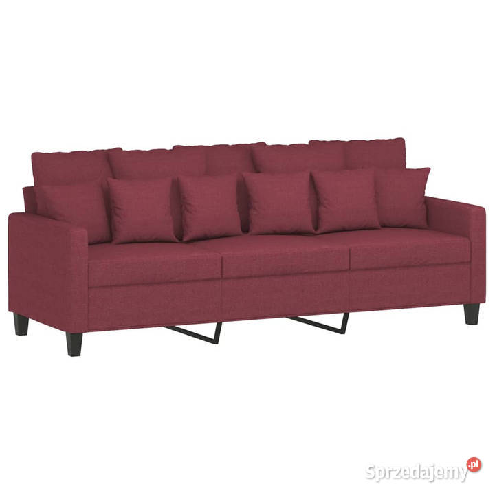 Sofa 3osobowa winna czerwień 180 cmtapicerowana Warszawa