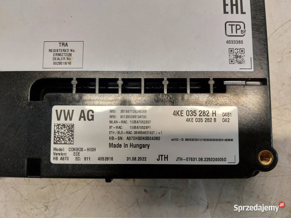 Audi Q7 II LIFT 4M0 TFSI moduł sterownik pomocy
