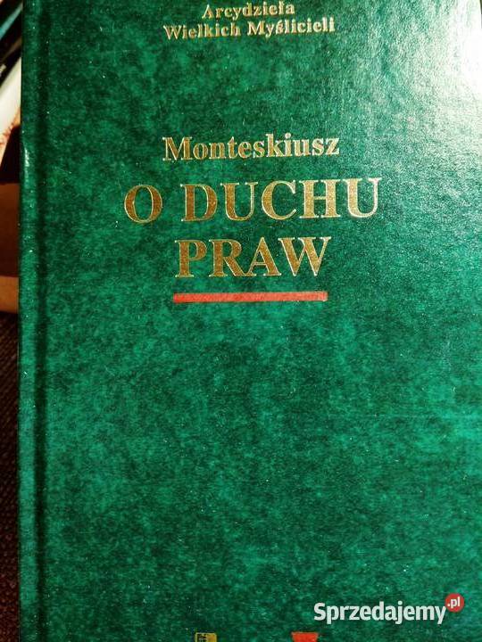 O duchu praw Monteskiusz książka antykwariaty Warszawa