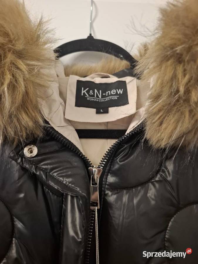 Zimowa kurtka puchowa z futerkowym kapturem Warszawa