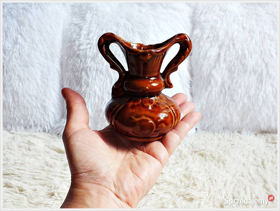 Stary wazonik dzbanuszek ceramiczny z lat 70tych Żary