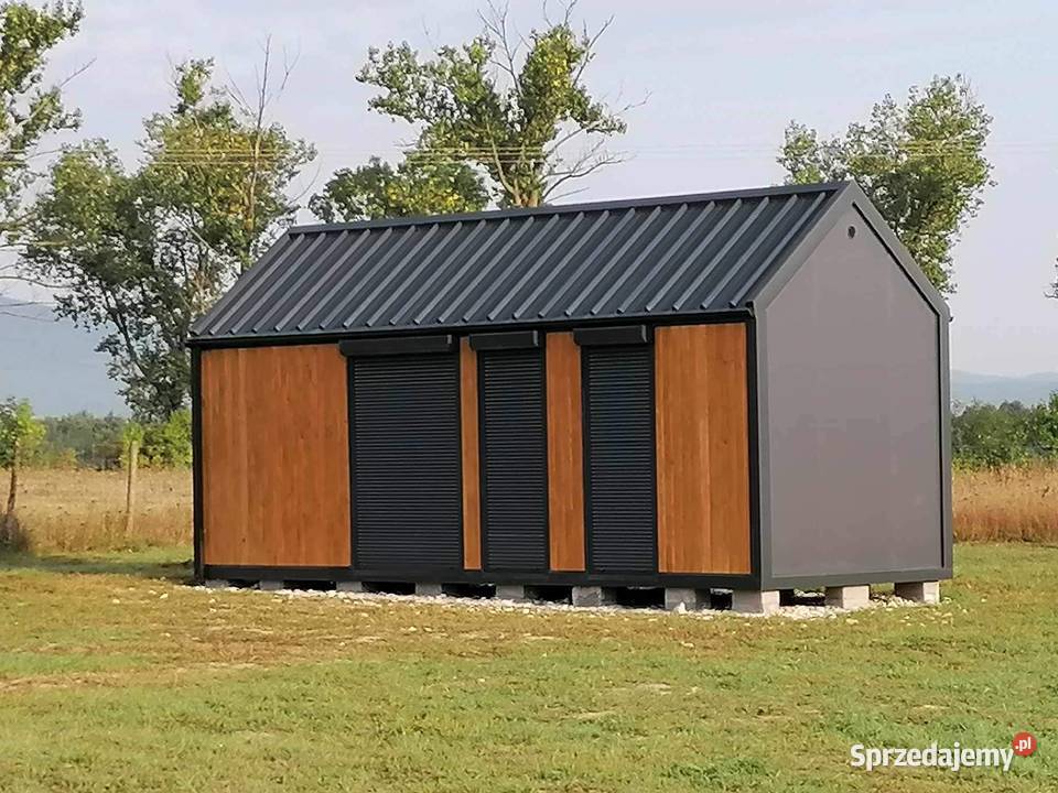 Domek dom całoroczny stodoła 8x3 ocieplony mazowieckie