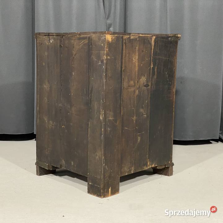 Rustykalna dębowa szafka narożna XIXXX w antyk