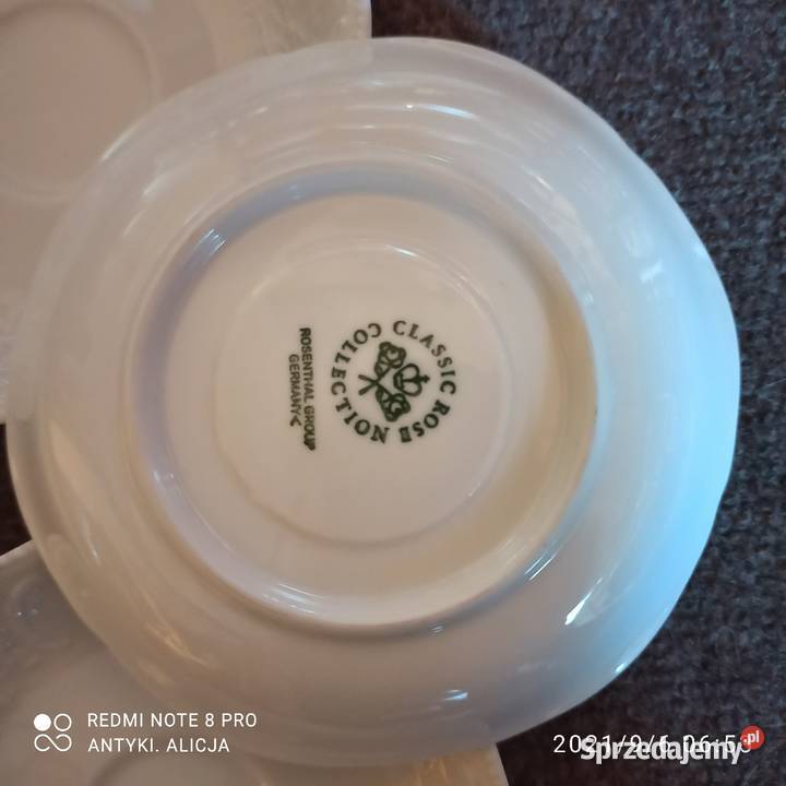Spodek pod filiżanki Rosenthal Sansoucci Selb Gdańsk