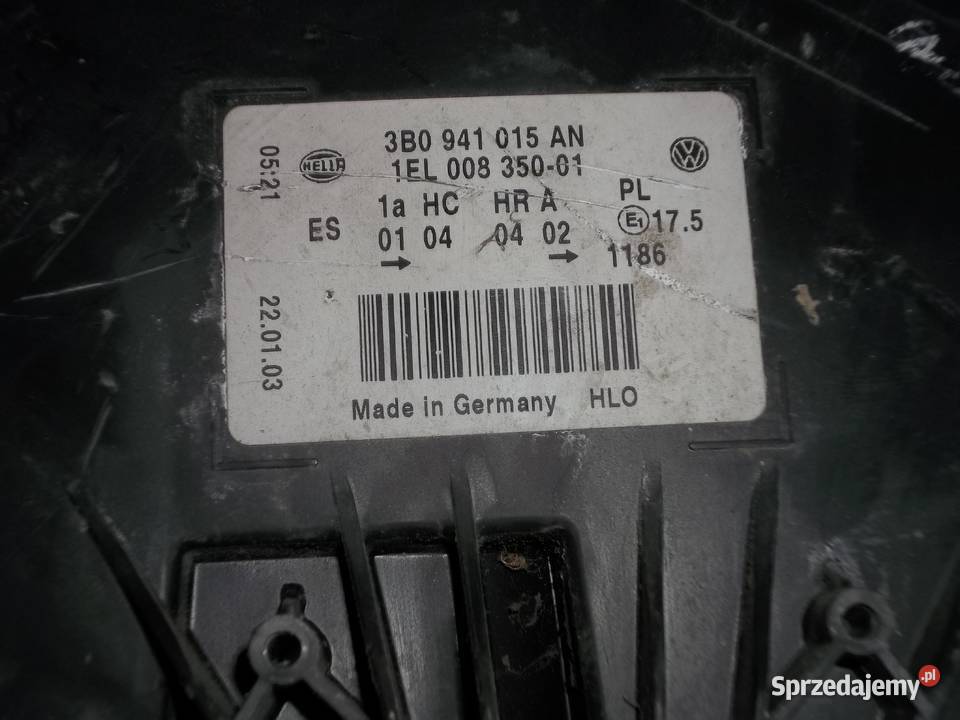 vw passat b5 lift orginal europa Oświetlenie Jędrzejów
