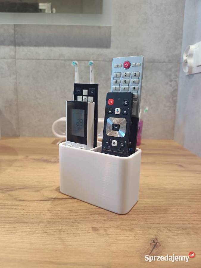 Stojak na piloty organizer kolor biały Pozostałe Kęty sprzedam