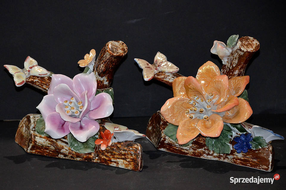 Porcelana Nofi gałąź kwiatowa mniejsza motyle Środa Wielkopolska sprzedam