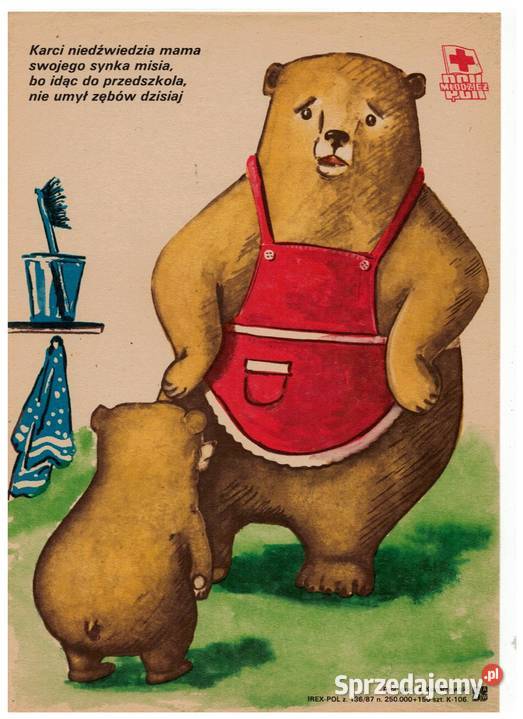 Plakat PCK młodzież PRL oryginalny 1987 J Rzeszów sprzedam