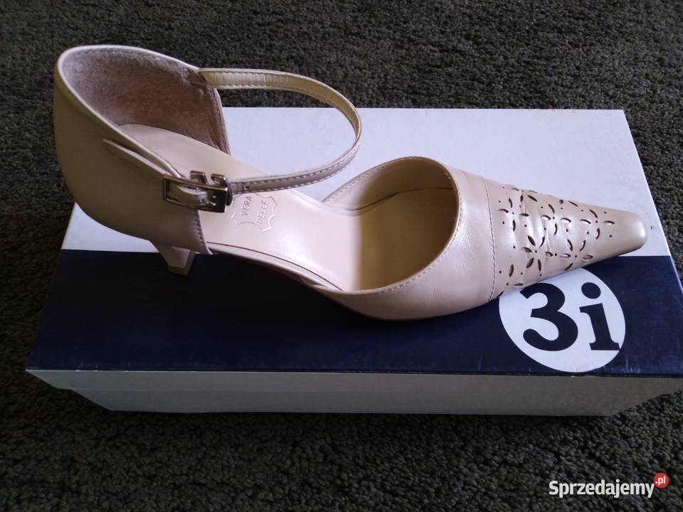 Skórzane czółenka skóra świętokrzyskie