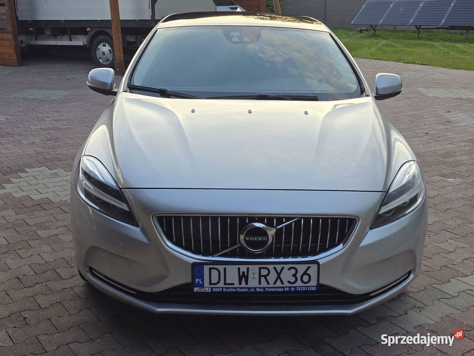 Volvo V40 II D3 Geartronic Inscription 20 d 150 srebrny dolnośląskie Ubocze