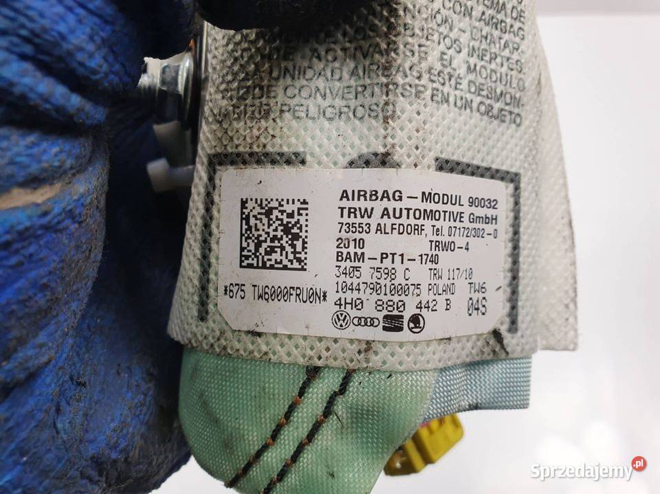 PODUSZKA AIRBAG AUDI A8 D4 4H0880442B Lipno