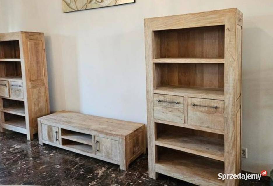 Meble do salonu z drzewa teak sprzedam