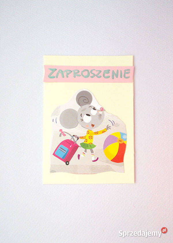 pastelowe zaproszenia dzieci bajkowe zaproszenia Toruń