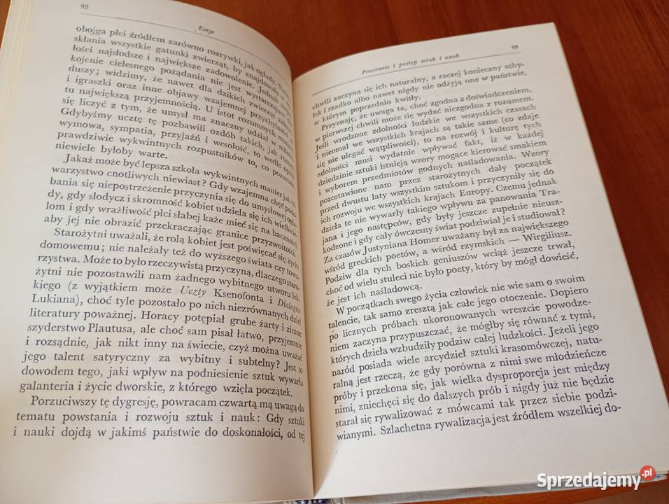 Eseje z dziedziny moralności i literatury Dawid religia i etyka Gdańsk sprzedam