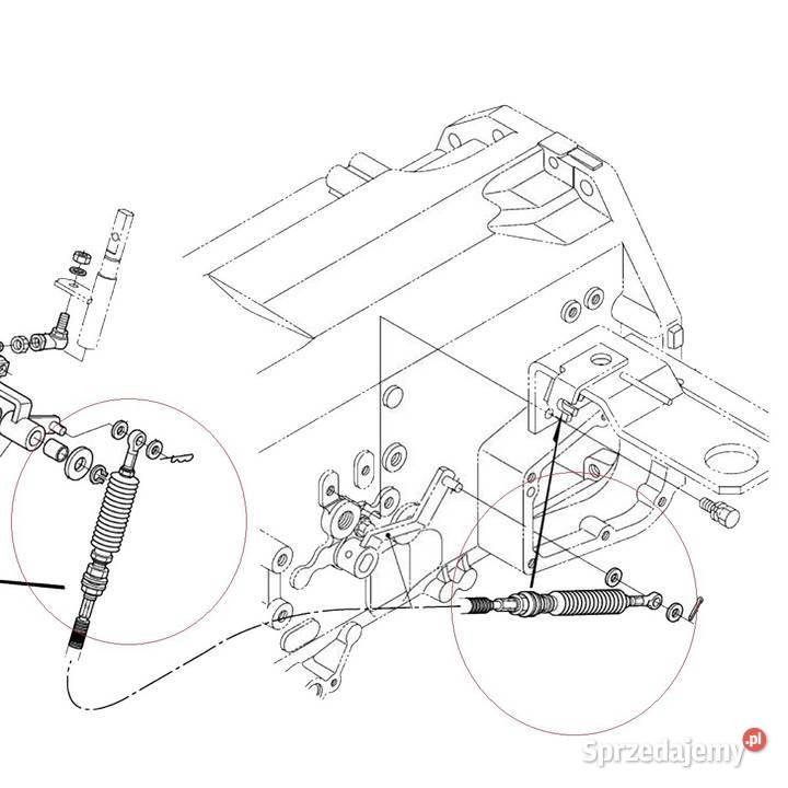 Linka rewersu 915 mm Kubota M5040M6040M704 Tajęcina