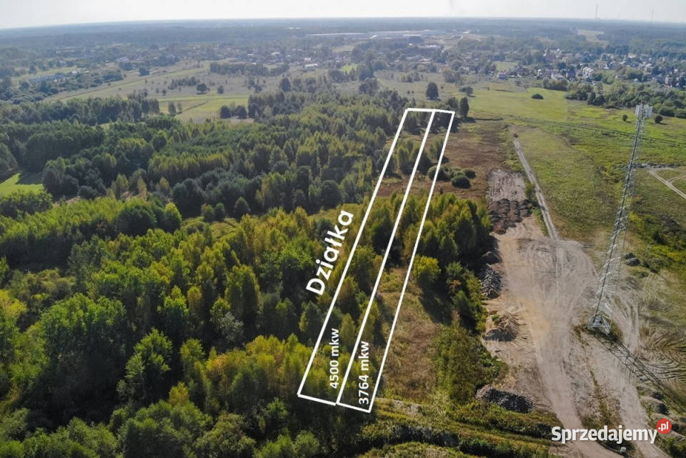 sprzedaży gruntu Nadma Rzeczna 8264m2 rolna mazowieckie