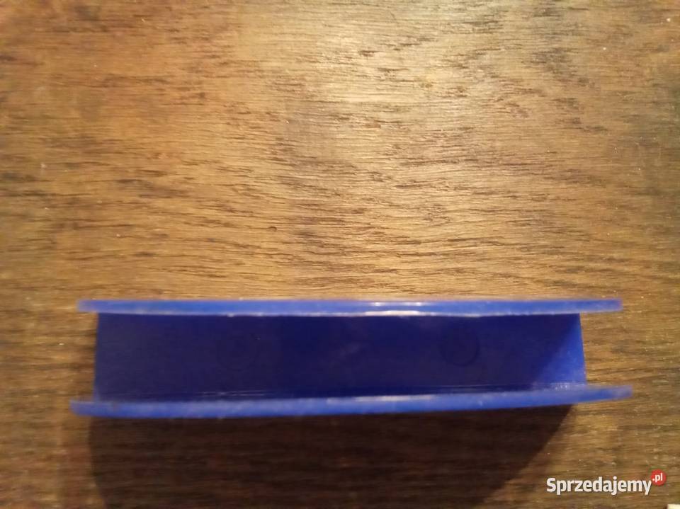 Serwetnik niebieski plastikowy PRL Warszawa