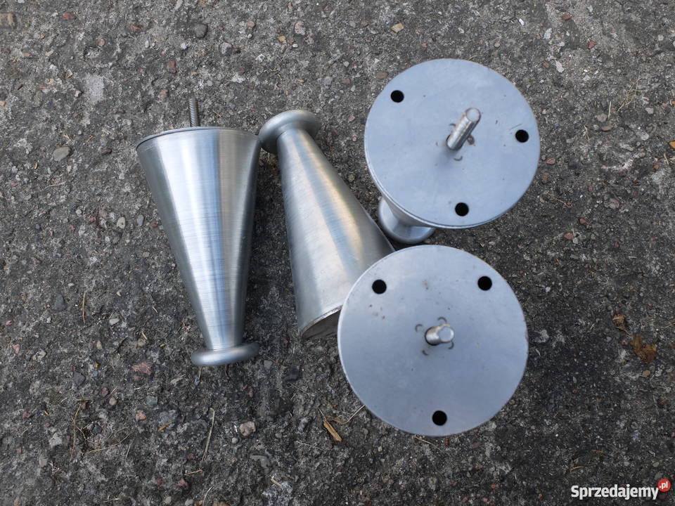 Aluminiowe nogi do regału stolika tapczanu 559 Kościan sprzedam