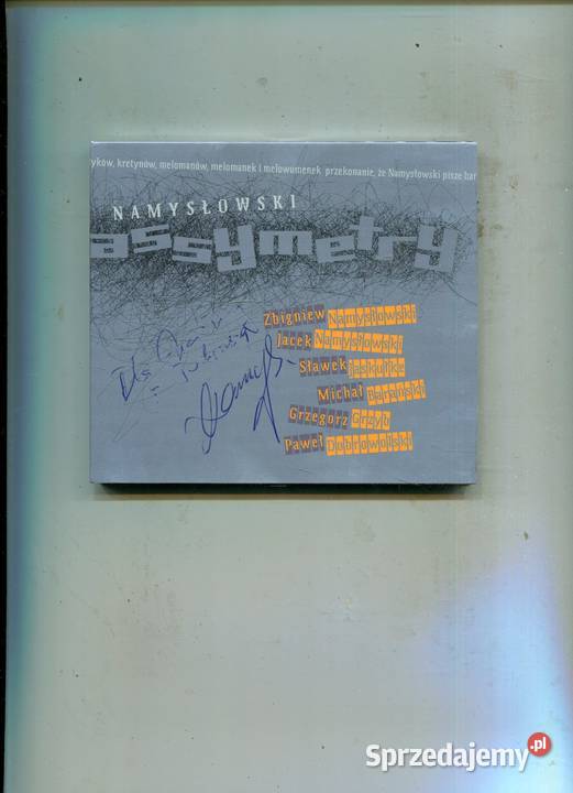 Asymetry Zbigniew Namysłowski Płyta CD DEDYKACJA zachodniopomorskie Szczecin