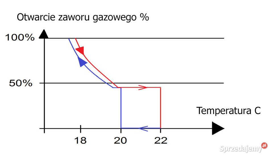 Konwektor gazowy 12 kW wylot spalin do komina Piece i kominki świętokrzyskie