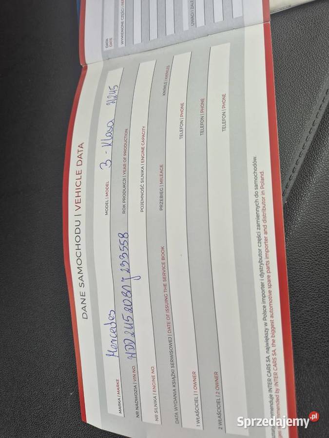 Mercedes Benz Bklasa Serwisowany Klasa B