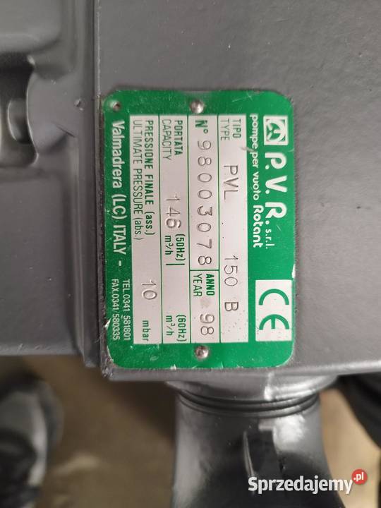 Pompa Próżniowa PVR typ PVL 150 B Wieliczka