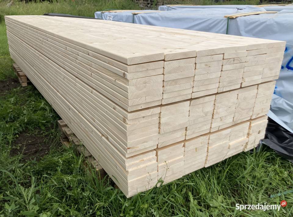 Deska 28x170mm sucha strugana świerk Drewno konstrukcyjne lubuskie Czarnowo