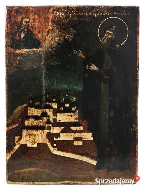 Ikona Święty Barłaam Chutyński 0026 Warszawa