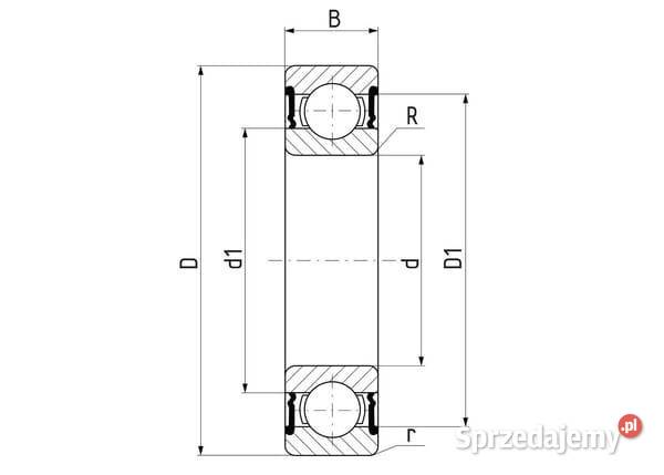 Łożysko kulkowe zwykłe 15x35x14 mm SKF 75004202