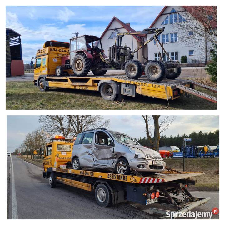 USŁUGI TRANSPORTOWE pomoc drogowa 24H Transport podlaskie Grajewo