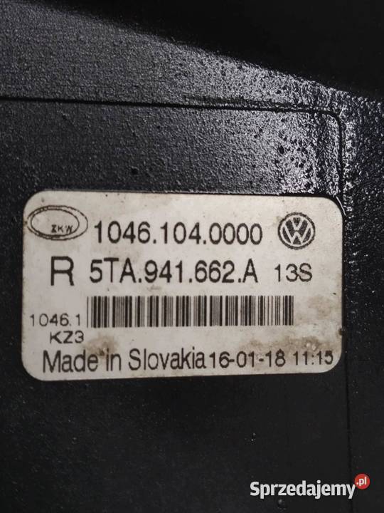 HALOGEN 5TA941662A PRAWY PRZÓD VW Volkswagen