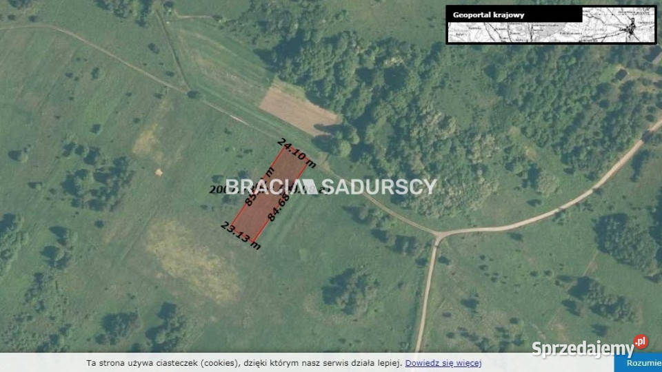 Działka 2013m2 Rudno