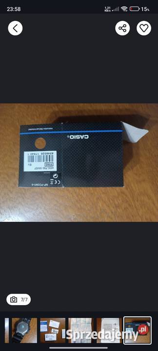 Zegarek casio Markowa