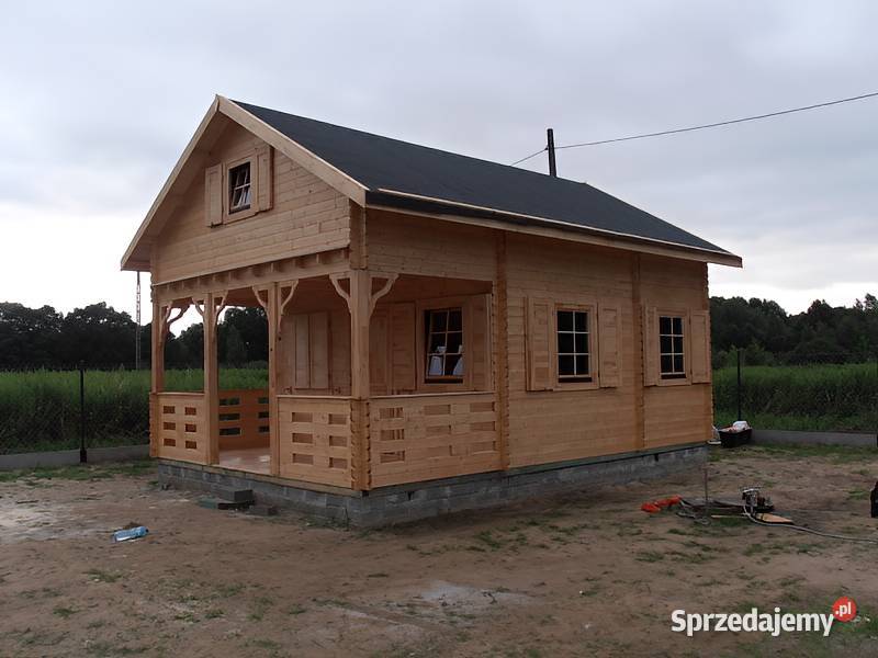 Domek drewniany Gabi 5x7 35m z bala 44mm OBNIŻKA Parzymiechy